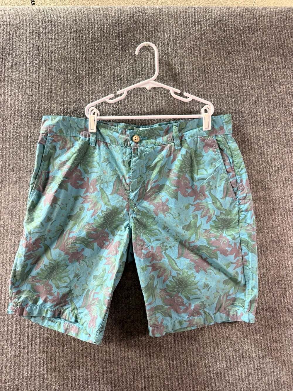 Serge Blanco Men's Floral Print Casual Shorts